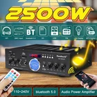 10-220 В bluetooth домашний усилитель мощности аудио стерео AMP микшер USB FM 2500 Вт усилитель