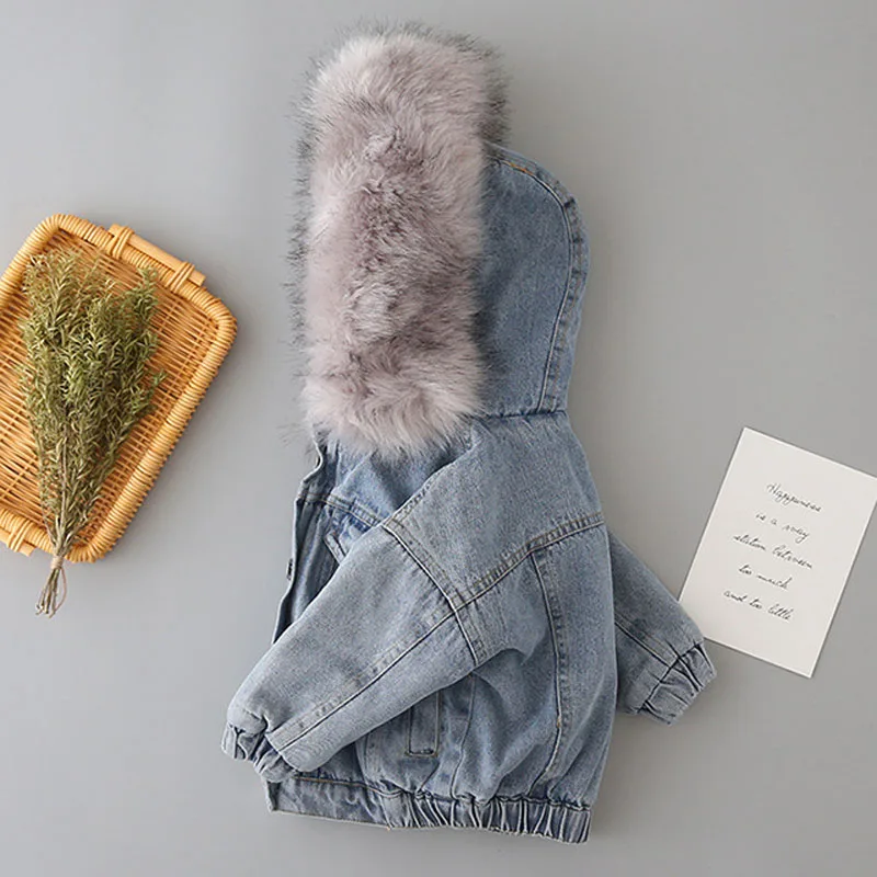 Ковбойская хлопковая куртка для девочек плотное пальто детская джинсовая | Мать