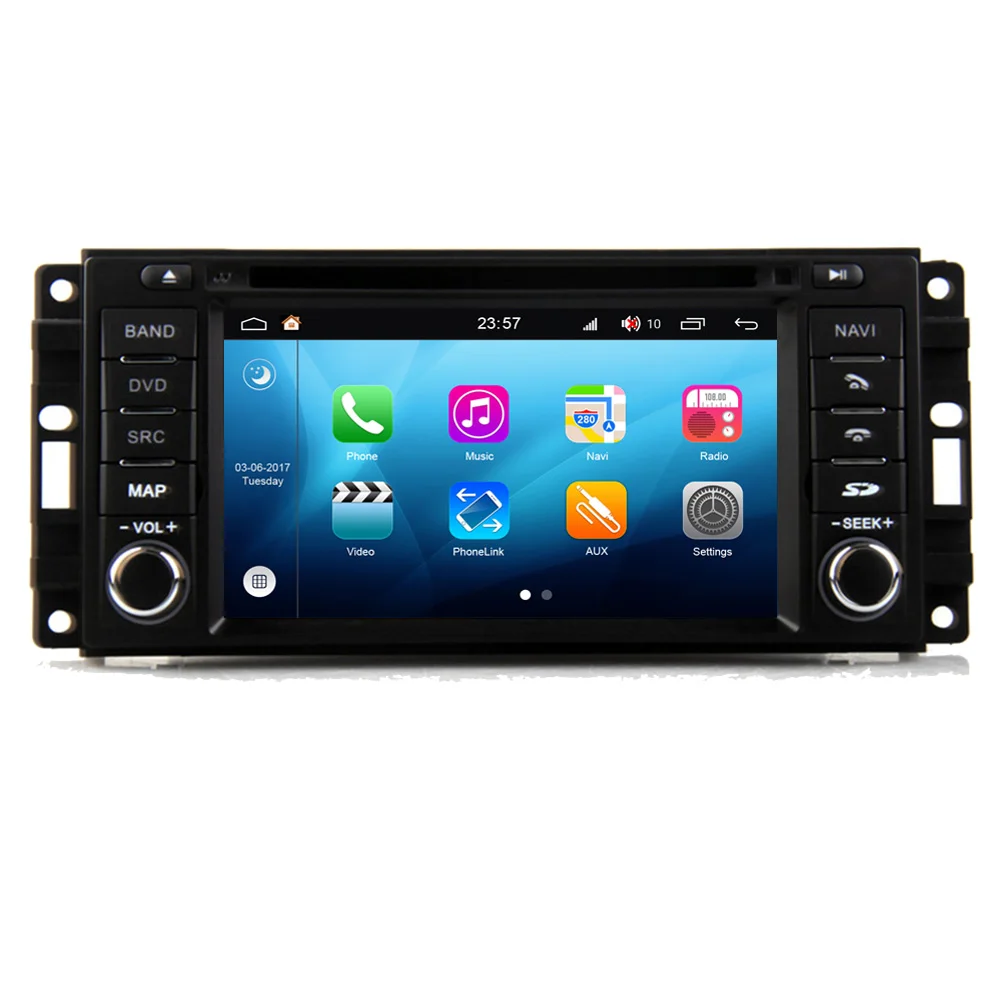 Автомобильный радиоприемник RoverOne Android 8 0 Octa Core DVD GPS навигация для Dodge Magnum RAM 1500 2500