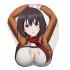 Коврик для мыши Mikasa Ackerman Anime 3D Oppai, упор на запястье