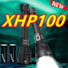 Мощсветильник светодиодный фонарик XHP100 700000 лм, тактический фонарь 18650, перезаряжаемый фонарь с Usb, фонарь для охоты, светодиодный фонарь XHP90 XHP50