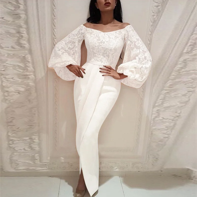 

Fashion Dresses Woman Party Night 2020 Fall Women Summer Dress Women's Sexy New Fund Autumn Winters Silk Lantern Long Sleeve