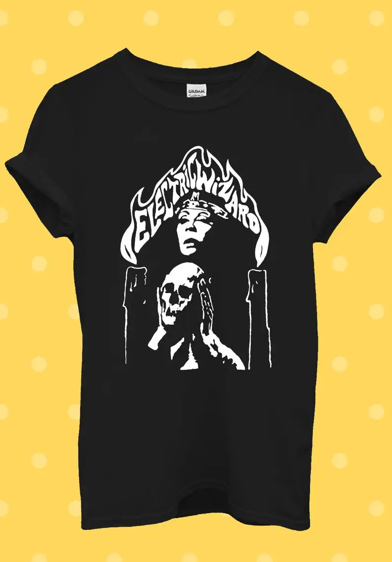 

Electric Wizard Metal Rock T Shirt Men Women Unisex Baggy Boyfriend men t Shirt 3d