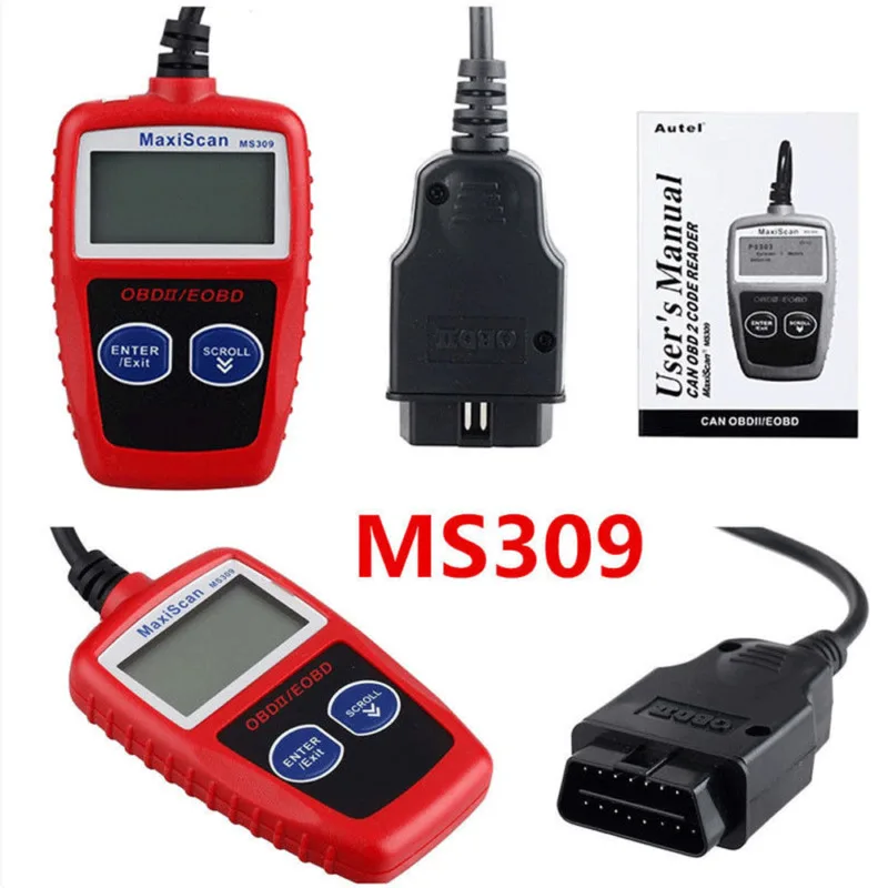 Сканер диагностический считыватель кода MS309 OBD2 Автомобильная диагностика obd-ii инструмент