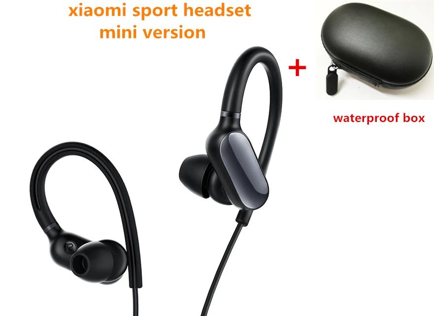 Оригинальные Xiaomi mi спортивные Bluetooth наушники mi ni Youth стерео гарнитура водонепроницаемые беспроводные наушники вкладыши Наушники с mi c - Цвет: mini version black
