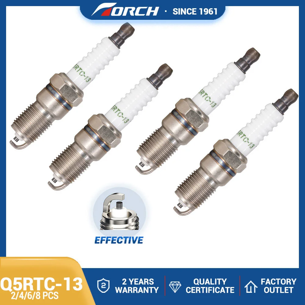 2-8PCS Оригинальные нормальные свечи зажигания TORCH Q5RTC-13 Замена для свечей 2359 BPR5EFS-13