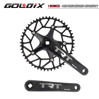 goldixbicycle accessories fixed gear crankset bike crankse mountain road folding bicycle crank 170mm square hole bcd130mm t