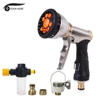 Металлический садовый шланг, многофункциональный распылитель воды для газонов, автомоек высокого давления