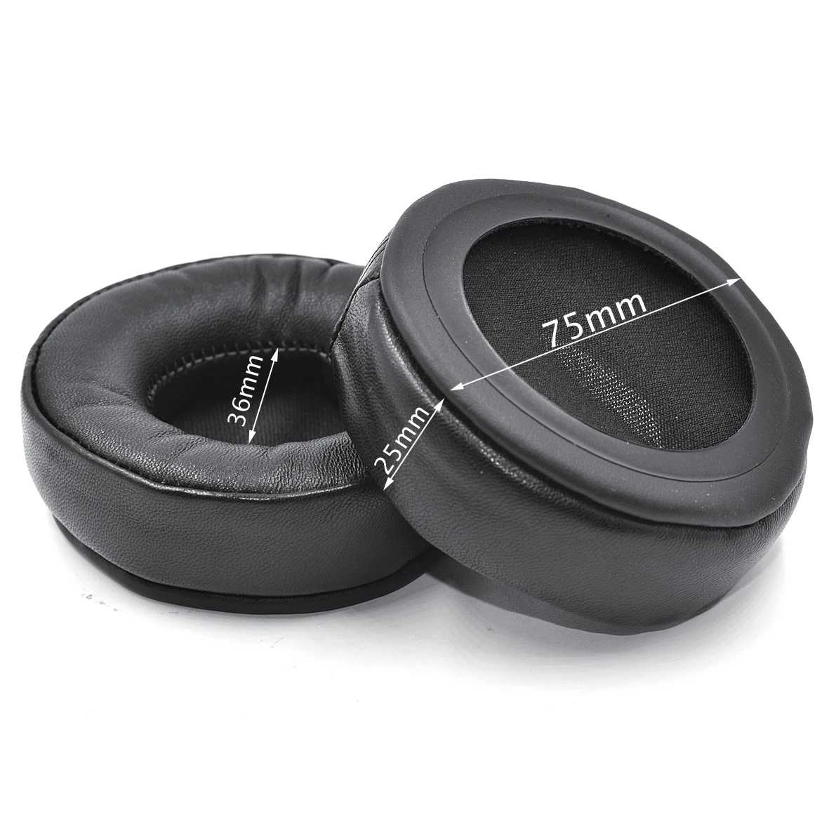 Наушники Defean из овечьей кожи с эффектом памяти, все размеры для Sennheiser, AKG, HifiMan, athh, Philips, Fostex, sony - Цвет: 75mm