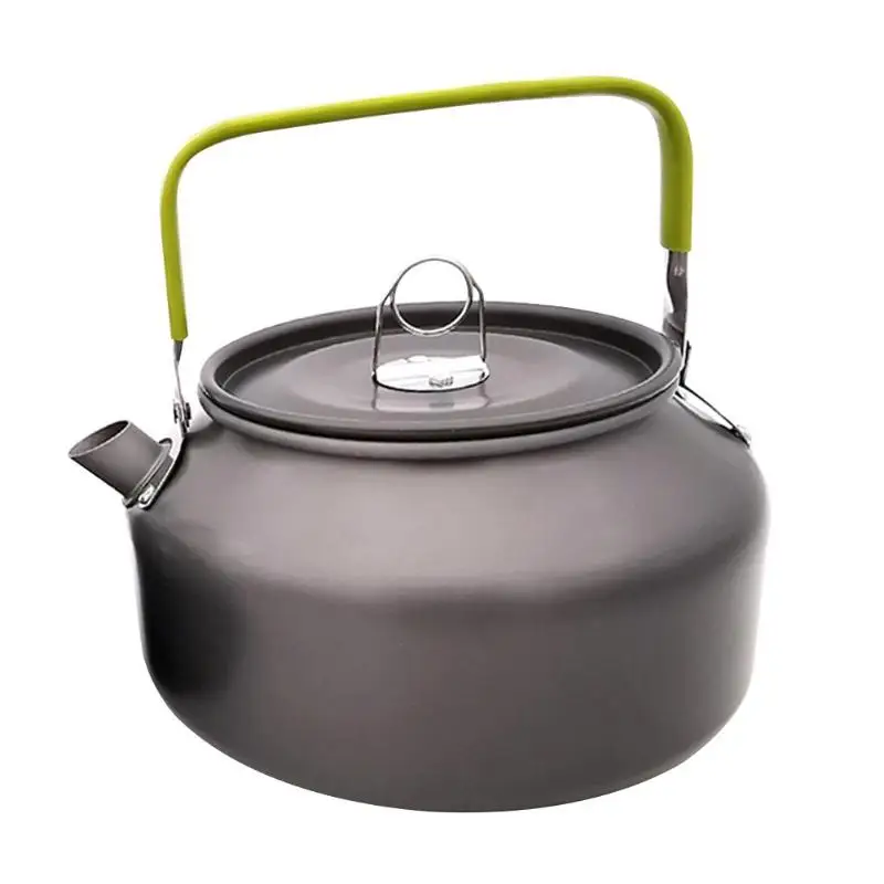 1.2L Портативный Открытый чайник, бутылка для воды, кухонная посуда, чайник для пикника, горшок, устойчивый к коррозии, жесткая обработка окислением, для приготовления пищи в палате - Цвет: 1.2L