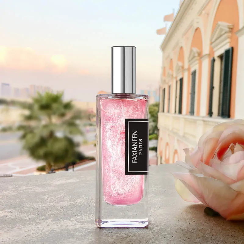 

Модная красная позолоченная Парфюмерия Faxianfen с сыпучим песком, 30 мл, Женская яркая парфюмерия, свежий и натуральный парфюм для студенток