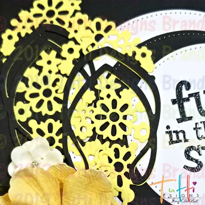 Металлические пресс формы пляжные цветочные тапочки|Вырубные штампы| |