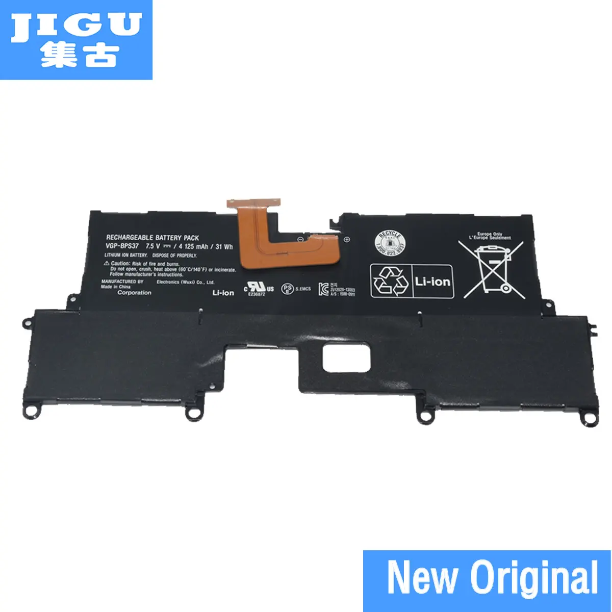 

JIGU VGP-BPS37 BPS37 Original laptop Battery For SONY VAIO Pro 11 SVP11 SVP11214CXB SVP11227SCB 7.5V 4125MAH 31WH