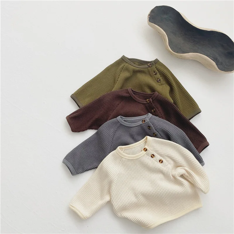 

Toddler Girl Clothes For Baby Boy Long Sleeve t-Shirt Infant Newborn Autumn Cottons Tee Pullover Child Kids Knitted Sweater Tops