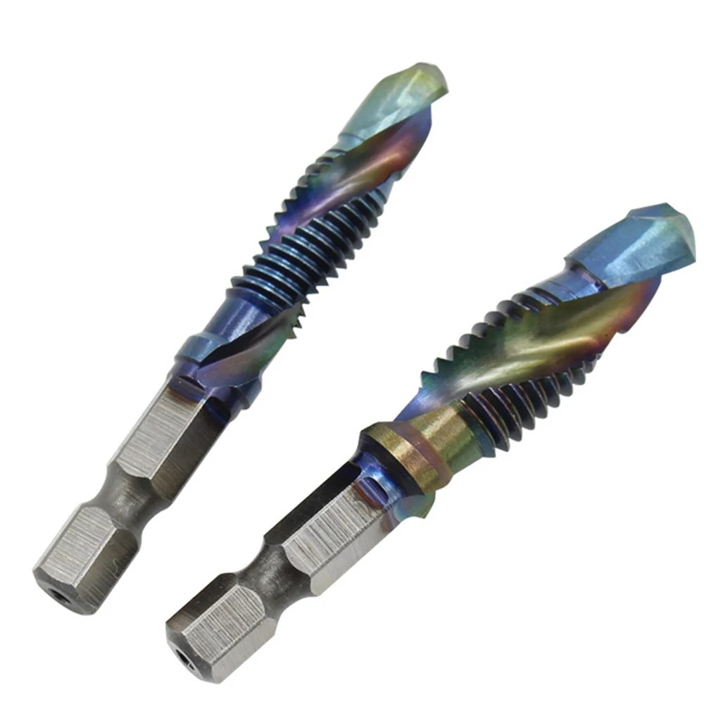 1PCS 1/4mm Shank M3-M10 HSS Thread Tap Set Metric Drill Blue Coated Machine Screw M3X0.5 M4X0.7 M6X1.0 M10X1.5 |