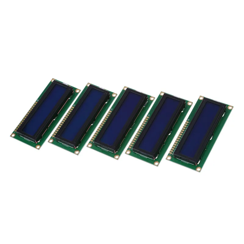 5x1602 16x2 символов ЖК-дисплей lcm дисплей модуль HD44780 контроллер Синяя подсветка |