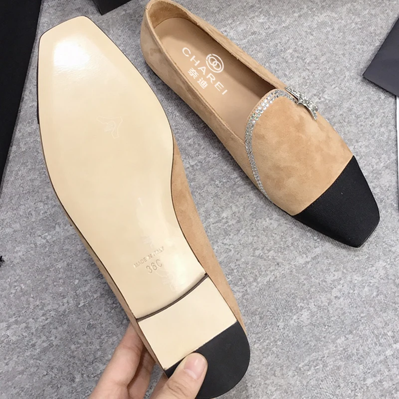 Французские Деловые женские туфли-самый достойный классический стиль на толстом