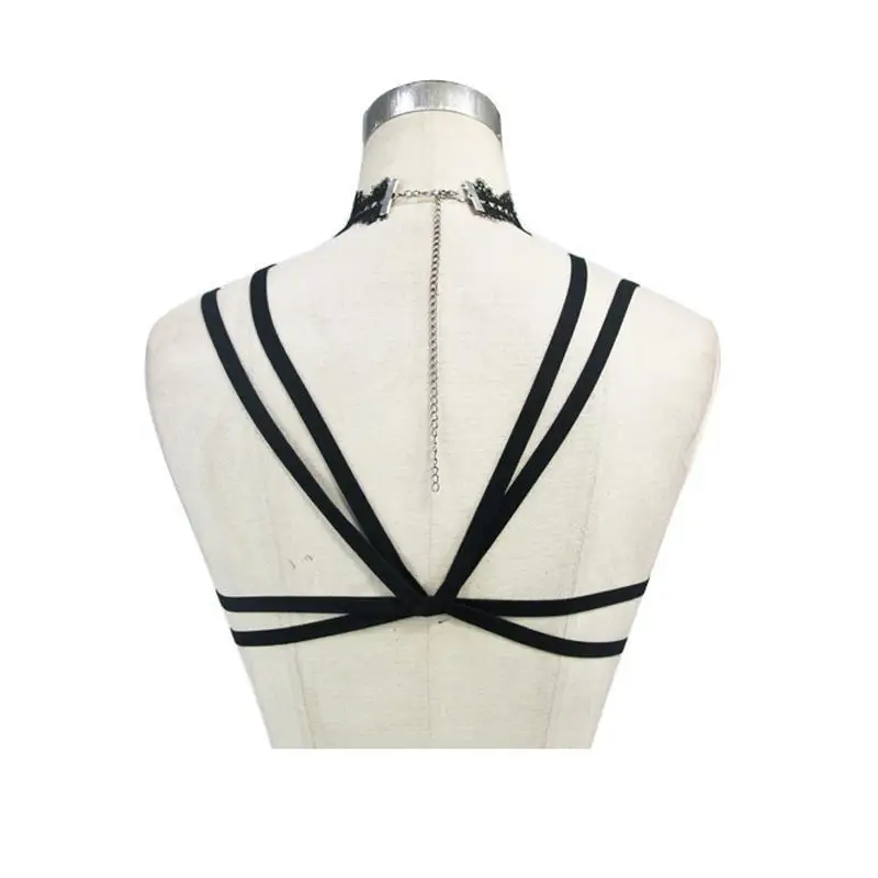 Эва женский готический Цветок и кружевной ремень EAS005|Топы| |