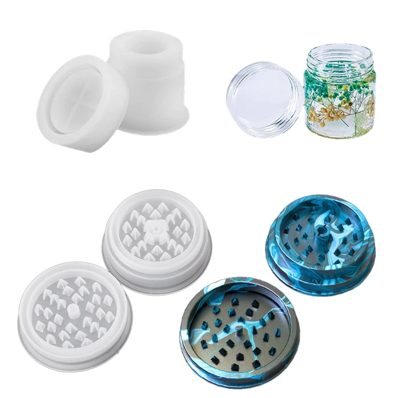 

Spice Crusher Silicone DIY Mould Epoxy Resin Mold Leaf Herbal Herb Grinder T21F