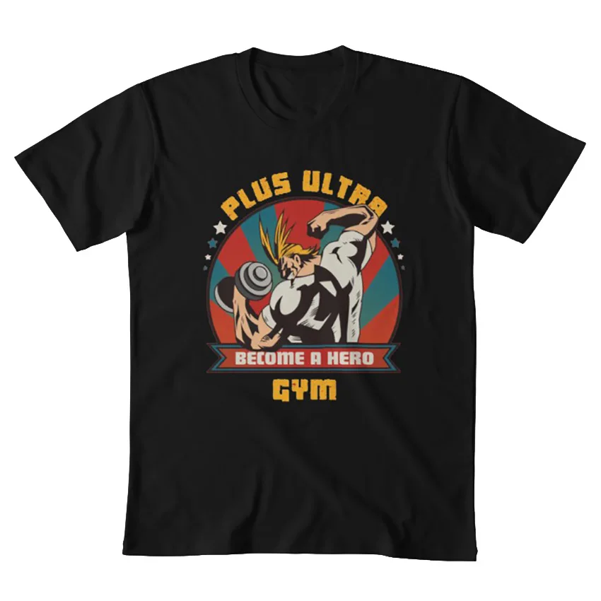 Футболка hero Academy Plus Ultra Gym all might boku no hero Academy bnha mha plus ultra oru maito Аниме Манга отрицательное пространство