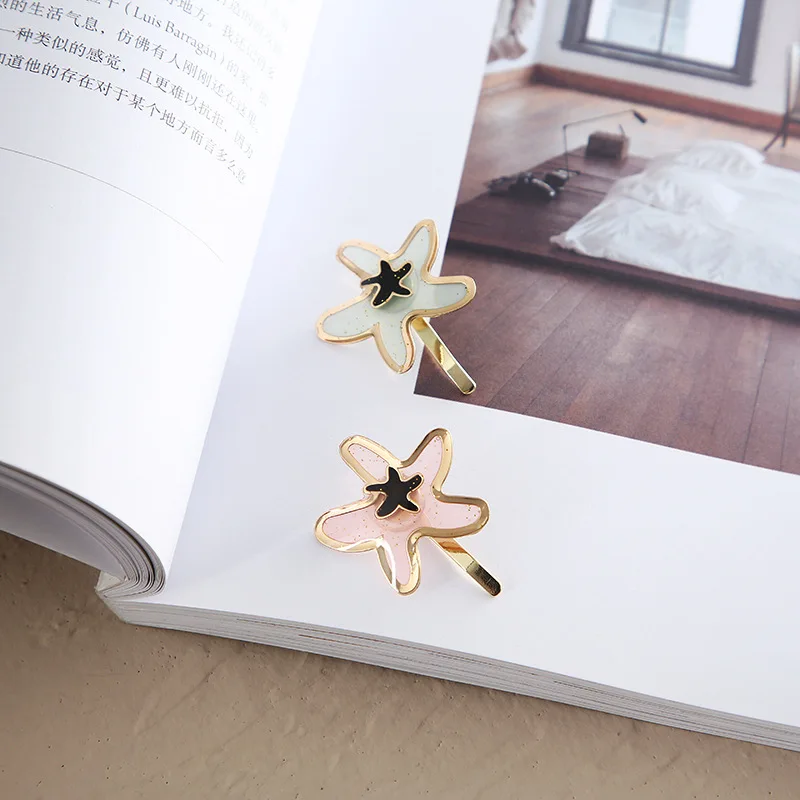 

Girls Hair Accessories 2020 New Style, Elastic Rubber Band, Starfish Alloy Hairpin, Hair Fork, Rubber Band, Hair Accessories