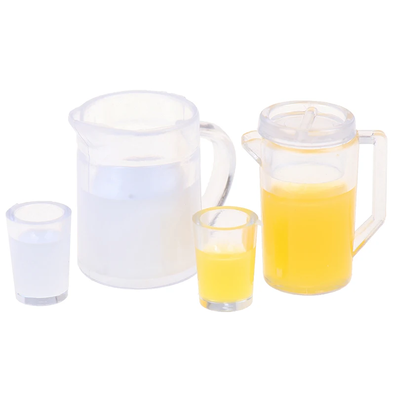 Миниатюрные аксессуары для кукольного домика 2 шт./компл. 1/12 мини кувшин сока