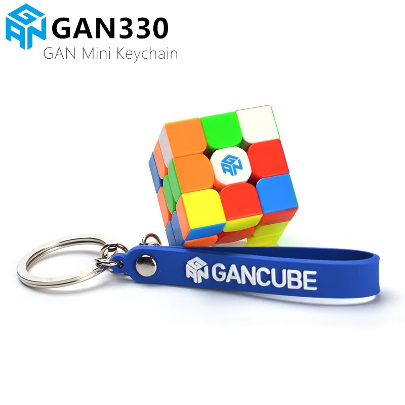 Chaveiro Cubo 330 Mágico Velocidade Stickerless Cubos Chave Mini Gan330 3x3x3 Gan