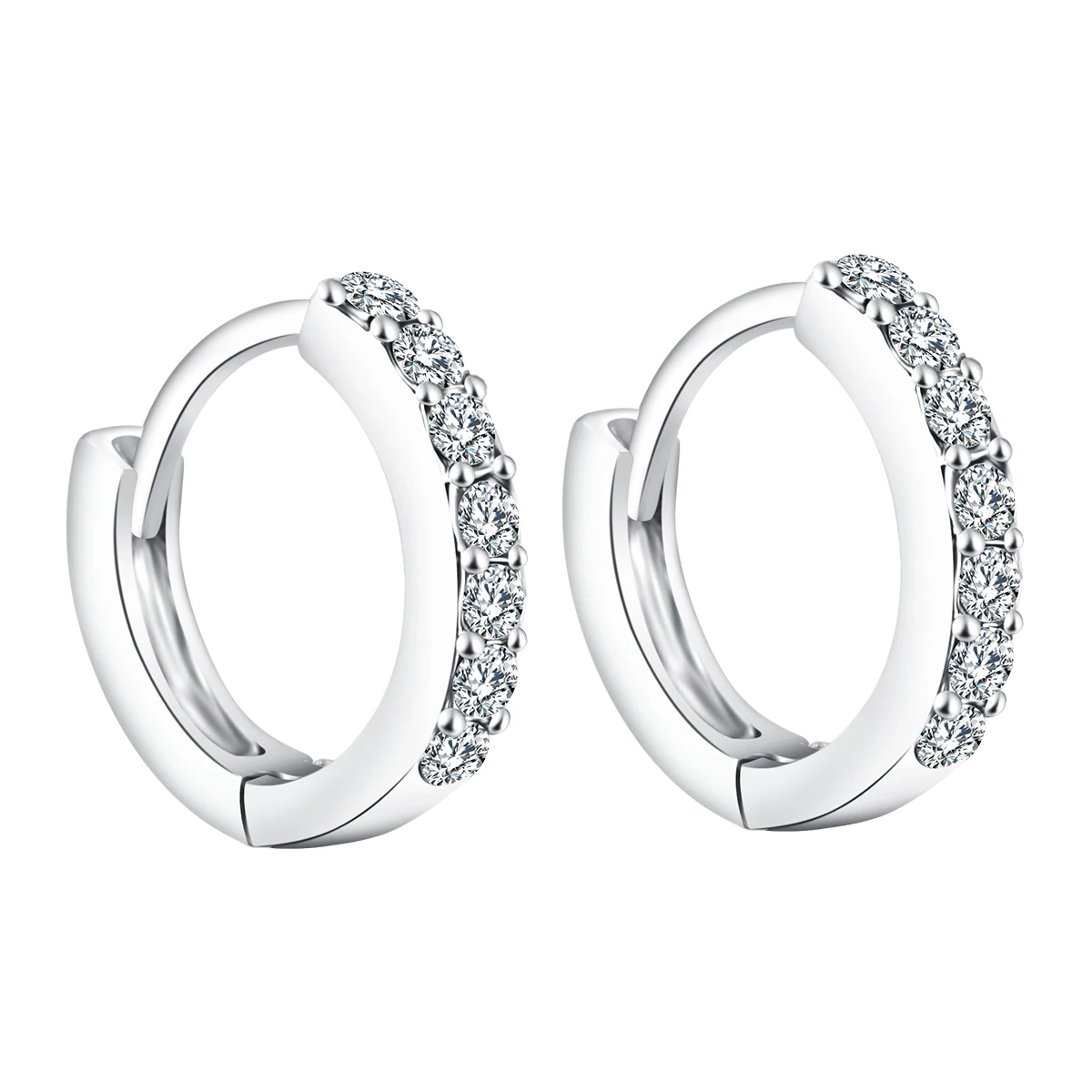 Роскошные новые 2019 серьги-кольца свадебные ювелирные изделия посеребренные