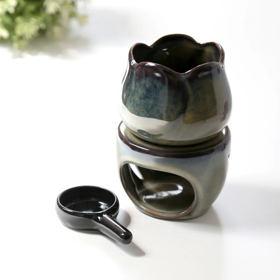 

Incense Burner Difusor Ceramica Smoke Backflow Essential Oil Warmer Ceramic Burner Home Fragrance Incense Burner Ceramic II50XXL