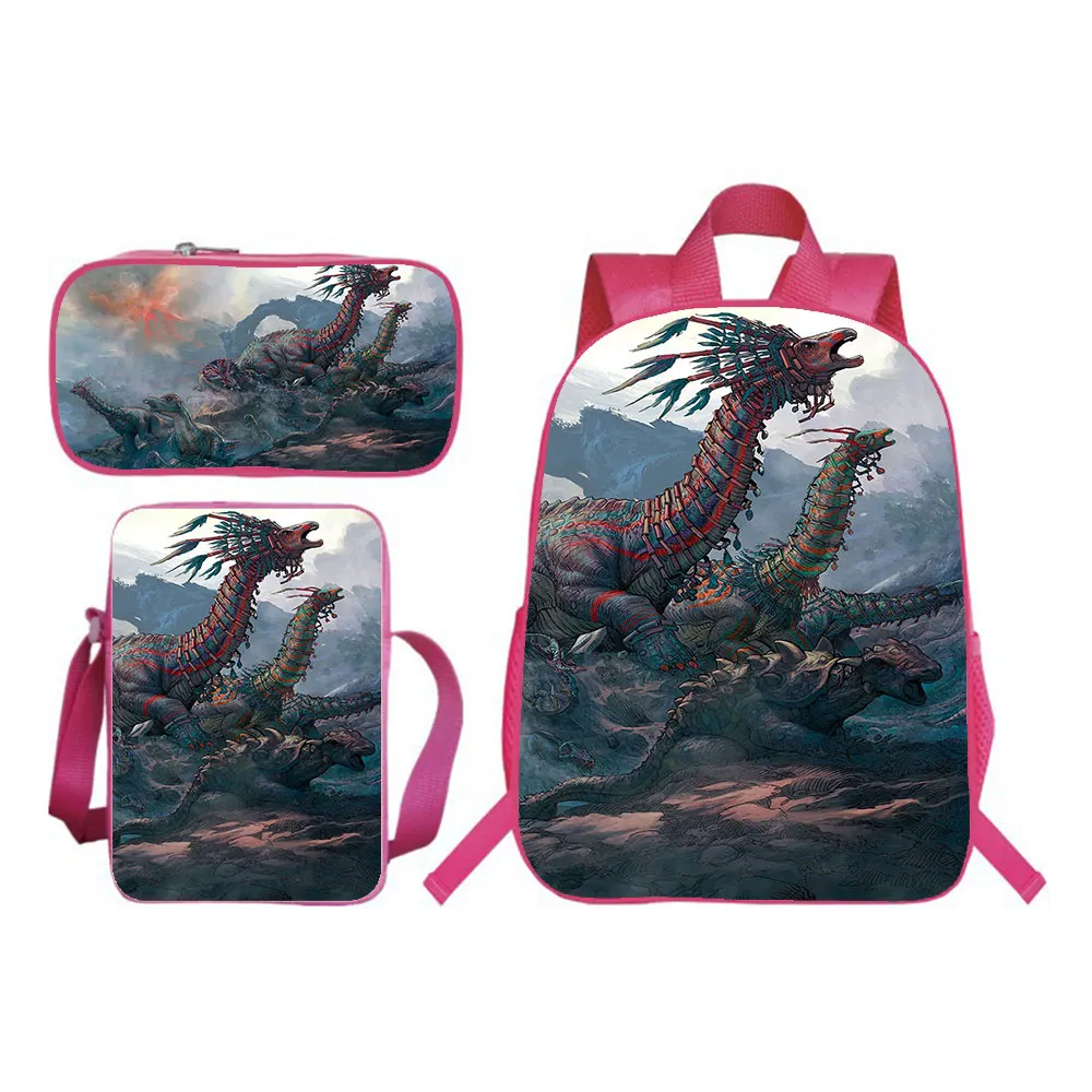 Dinosaur Backpack Set For Teenager Boys Girls Bag Student School Bag Bagpack Children Book Bags T. Rex Rucksack Mochila