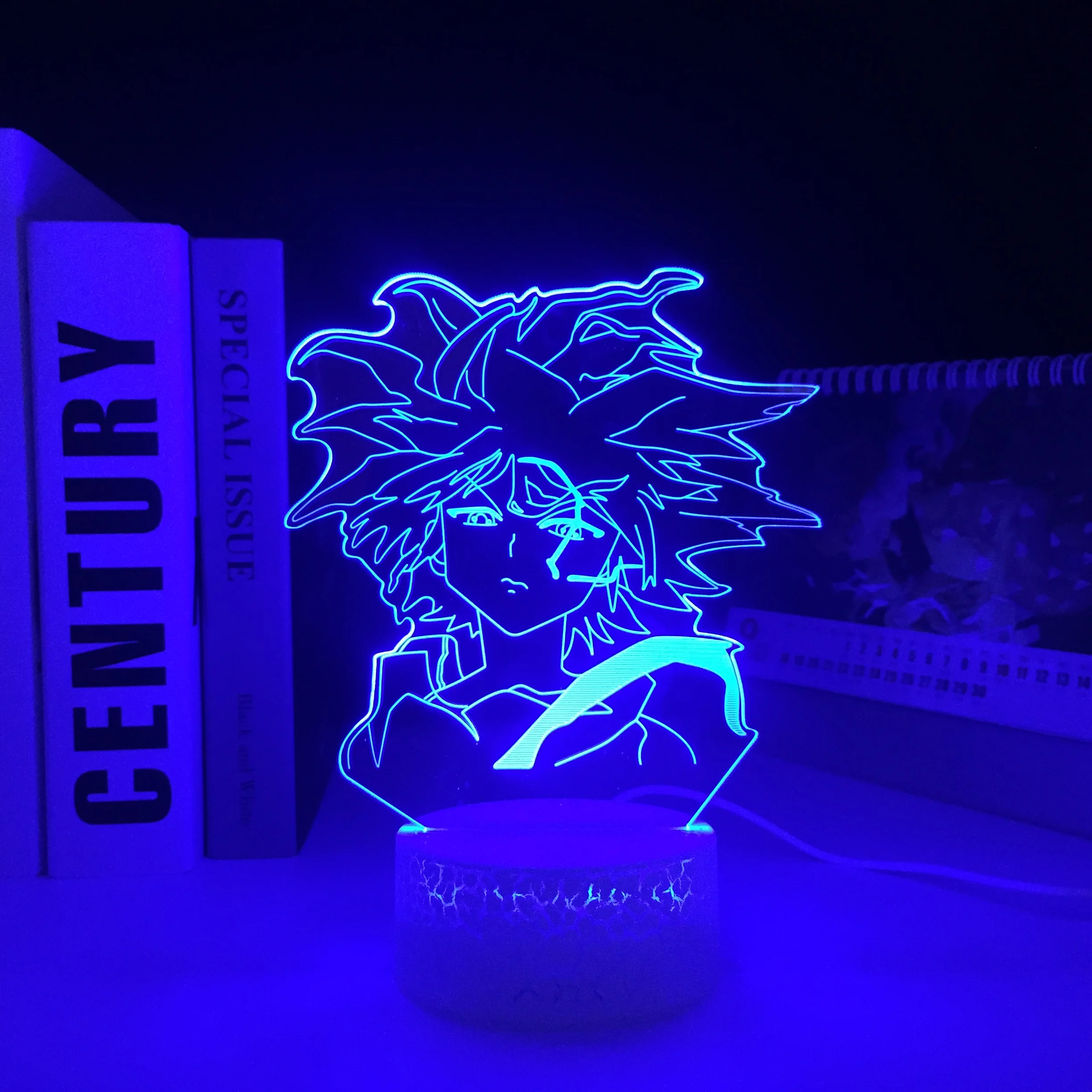 

Hunter X Hunter Anime Figure Killua Acrylic Crake Base 3D Lamp for Child Bedroom Decor Nightlight Birthday Gift LED Night Light
