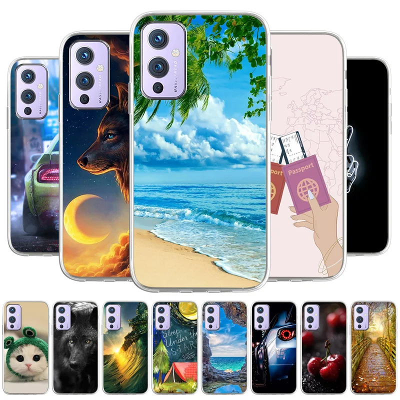 

Silicone Case For Oneplus 9 Pro Case 3D Painted Fundas On One Plus Nord N100 N10 Oneplus9 LE2113 6 5 Luxuxy Capa Soft TPU Covers
