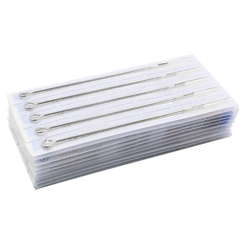 50PCS Professional Tattoo Needles 7RL steel disposable Sterilze Tatoo Needles Round Liner Needles Tattoo Supply Free Shipping