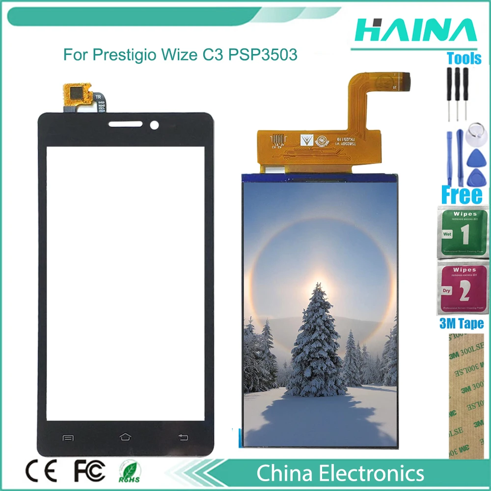 ЖК-дисплей psp 3505 сенсорный экран для Prestigio Wize D3 PSP DUO дигитайзер панель сенсор |