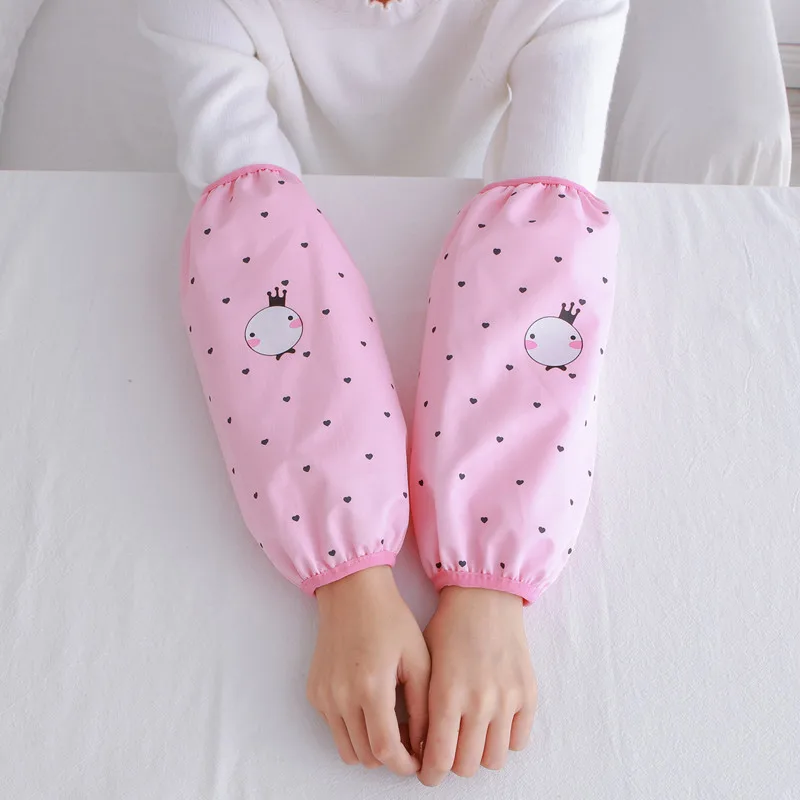

Adult long kitchen cute sleeves waterproof and oil-proof sleeves
