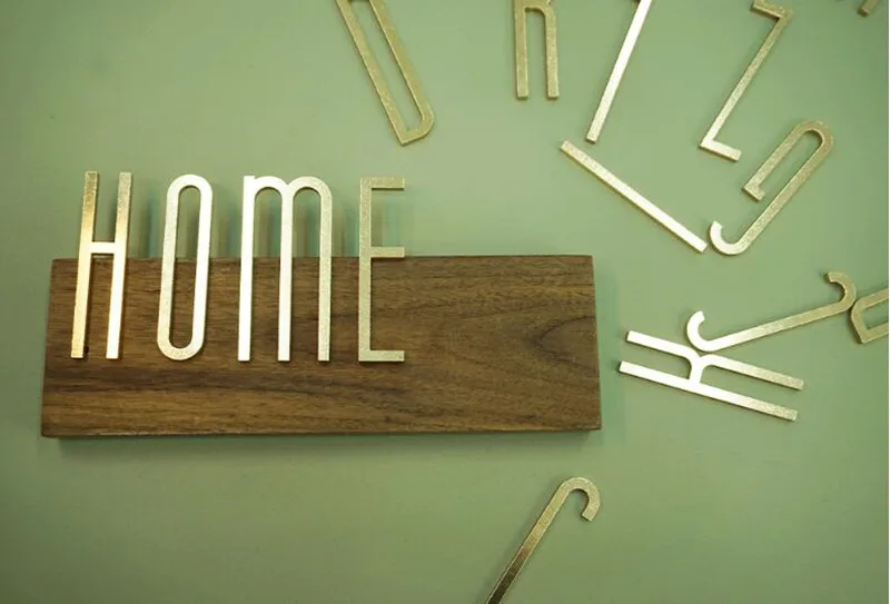 10 шт./лот большие латунные буквы стандарта для названия компании дверные тарелки