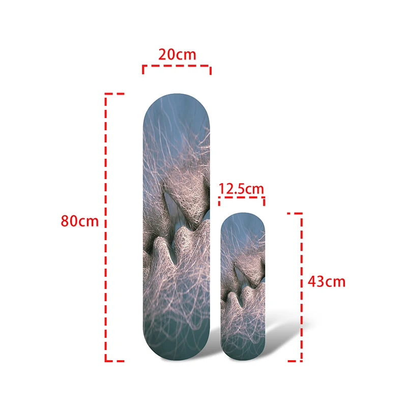 Настенный скейтборд Blue Love Kiss деревянный знак абстрактные декоративные доски