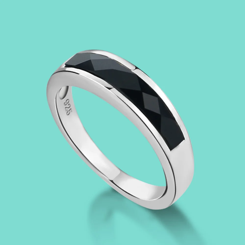 Кольцо женское из серебра 925 пробы инкрустированное агатом | Украшения и