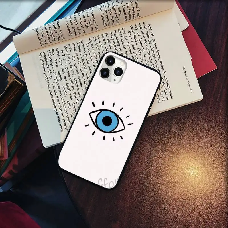 

evil eye art design luck Phone Cases for iPhone 11 12 pro XS MAX 8 7 6 6S Plus X 5S SE 2020 XR Soft silicone