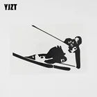 YJZT, 14, 8 х10, 2 см, Виниловая наклейка на автомобиль для катания на лыжах и мотоциклах, цвет черныйсеребристый, 8A-0631