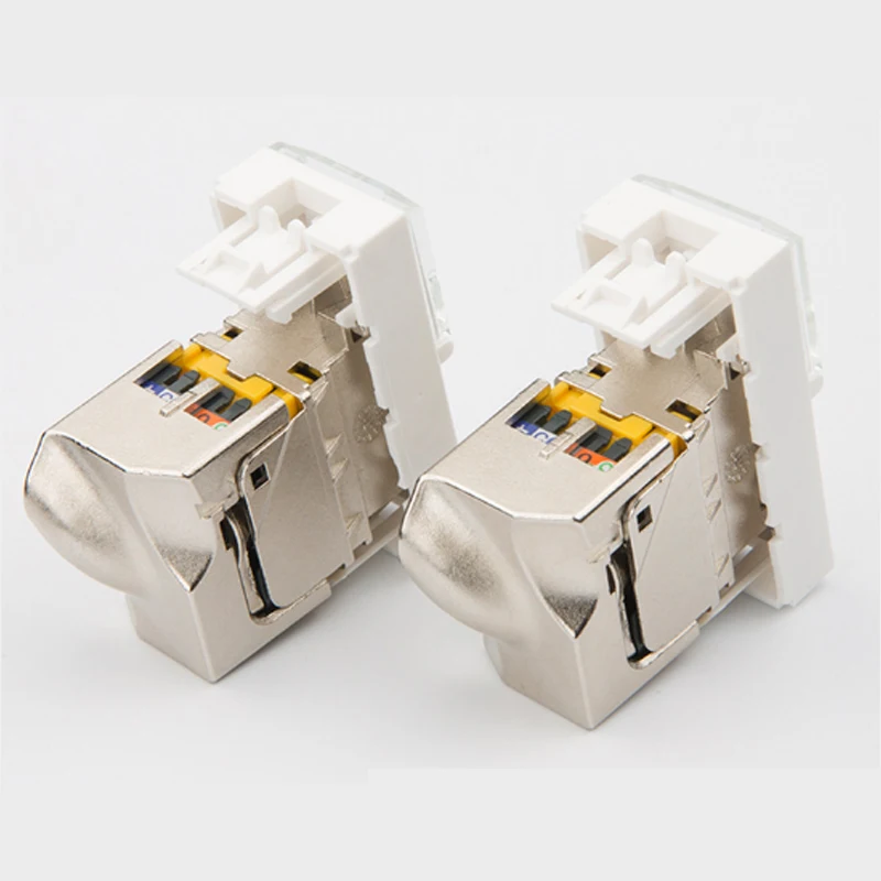10 шт. Legrand стиль CAT6A RJ45 FTP keystone роторный CAT6A Экранированный модуль 76573