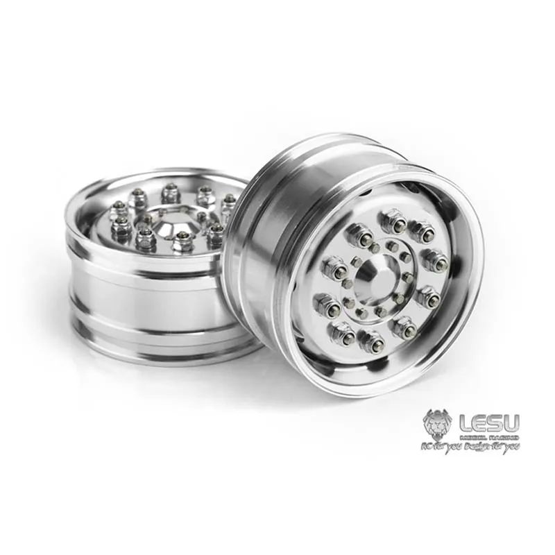Металлический LESU ступица переднего колеса для 1/14 Тамия Ось RC трактор самосвал