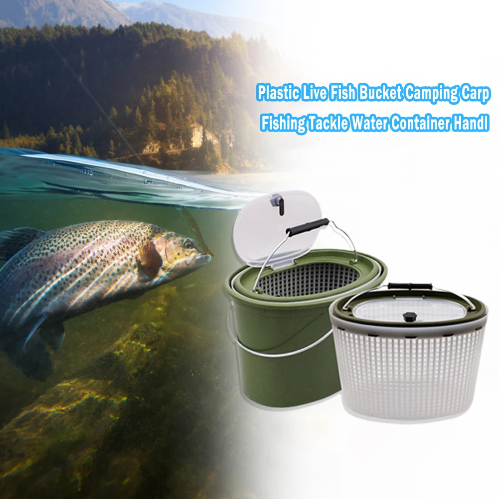 

Portable Live Fish Bucket Outdoor Camping Carp Fishing Tackle Storage Tool