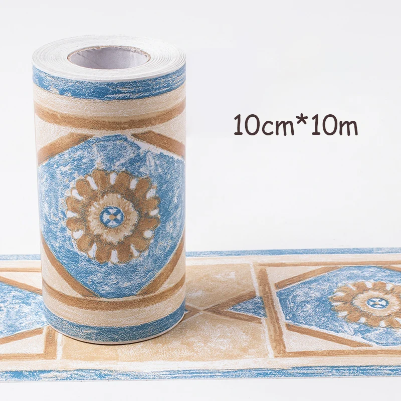 Водостойкие декоративные обои для ванной самоклеящиеся плинтусы коридора пола 10