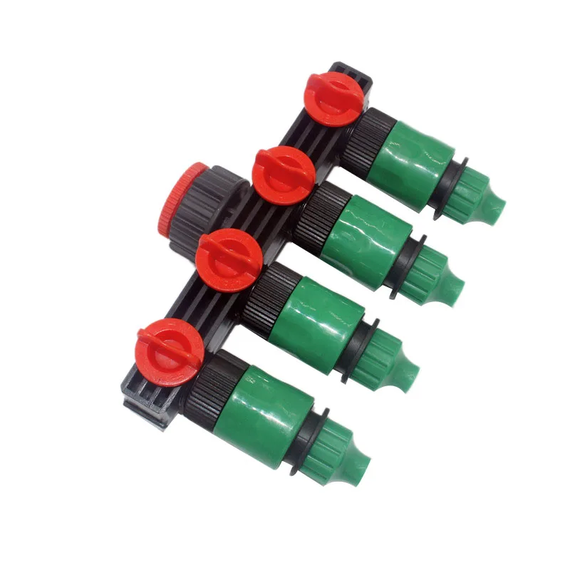 Садоводство Бытовая труба пластиковый четырехходовой клапан разветвитель