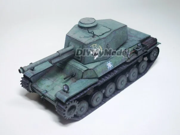 Diymymodel-rompecabezas de juguete hecho a mano, tanque medio, BRICOLAJE, manualidades, manualidades, para regalo de pel&iacute;cula-2
