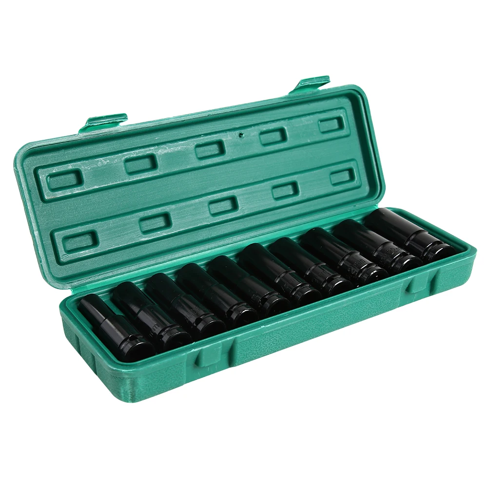 

10pcs Electric Wrench Screwdriver Hex Socket Head Kits Adapter Sleeve Set for Impact Wrench Drill
