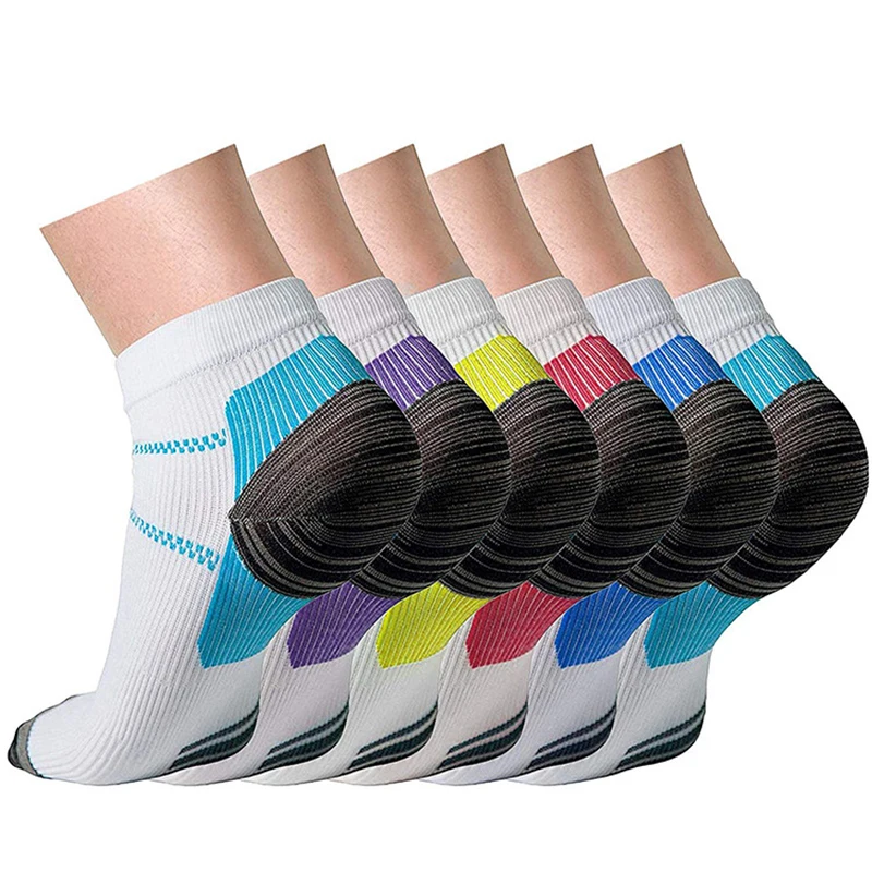

1 Pair Foot Compression Socks For Women And Men Plantar Fasciitis Heel Spurs Arch Pain Comfortable Sports Socks Venous Socks