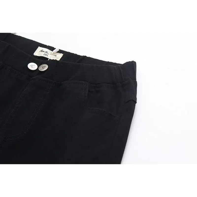 Женские эластичные джинсы с высокой талией размера плюс джинсовые брюки до