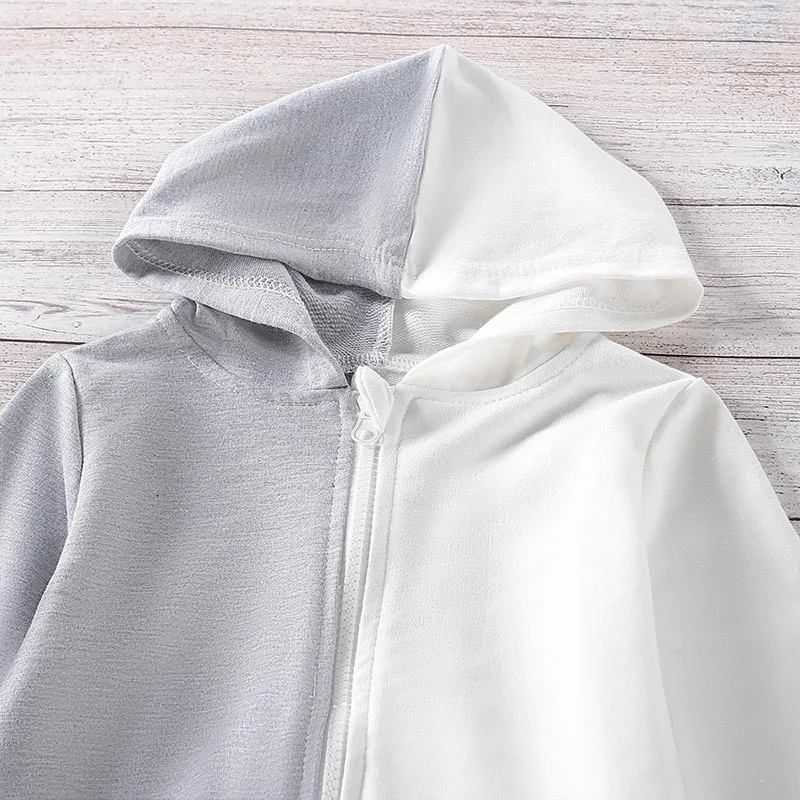 Menoea-ropa de moda para ni&ntilde;os y ni&ntilde;as, trajes de retales informales, abrigos con capucha para beb&eacute; y pantalones, trajes de 2 a 6 a&ntilde;os, Oto&ntilde;o, 2 uds.-4